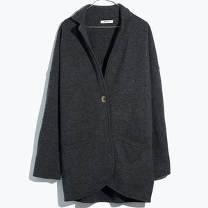 Madewell Saville Sweater Blazer XXS Brand New Gray